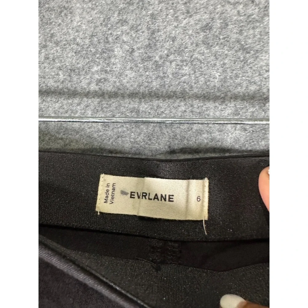 Everlane Black Side Zip‎ Work Pant Slim Tapered High Rise Stretch Size 6